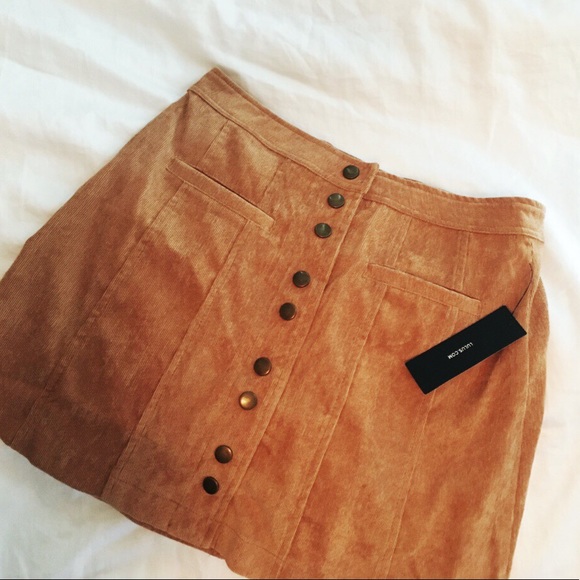Lulus Dresses & Skirts - New with Tags Corduroy Button Skirt NWT